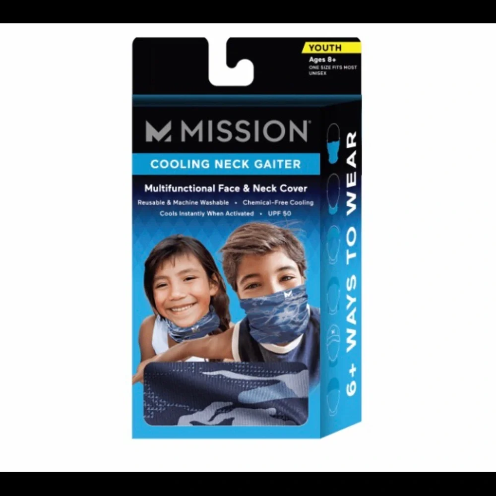 UPF 50 Youth Neck Gaiter Face Mask